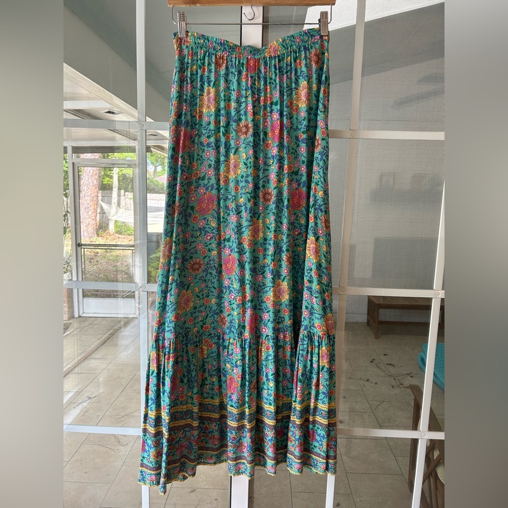 Spell Original folktown turquoise skirt - Picture 14 of 16